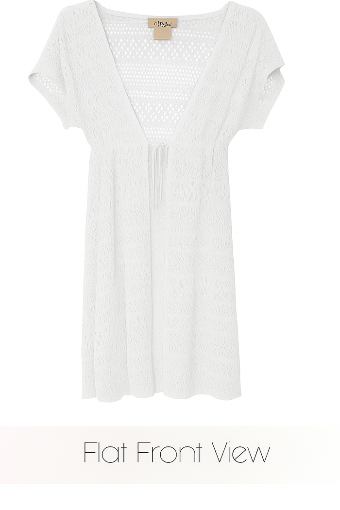 Hybrid & Company Women's Open Front Crochet Bikini Cover up