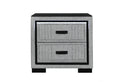 Isabella Grey Nightstand with LED