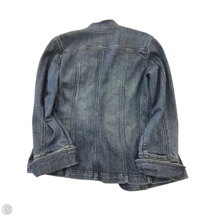 Jacket Denim By Chicos In Blue Denim, Size: S
