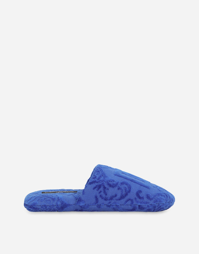 Jacquard Cotton Terry Slippers Slippers Dolce&Gabbana