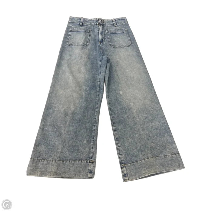 Jeans Wide Leg By Lc Lauren Conrad In Blue Denim, Size: 8