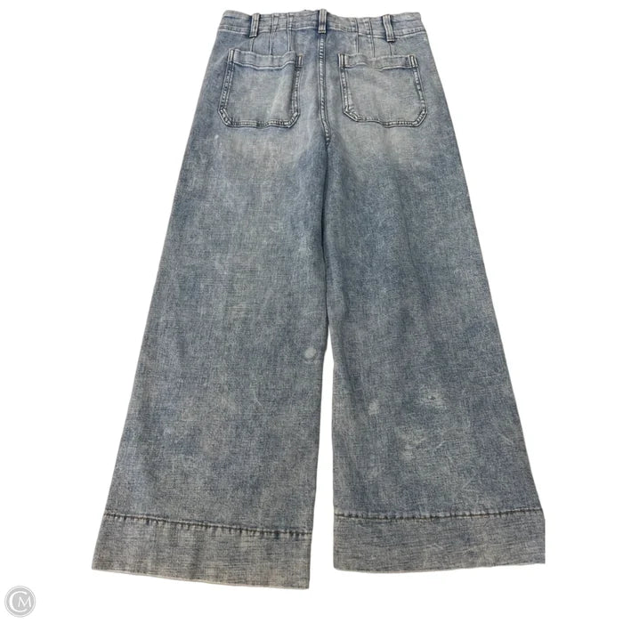 Jeans Wide Leg By Lc Lauren Conrad In Blue Denim, Size: 8