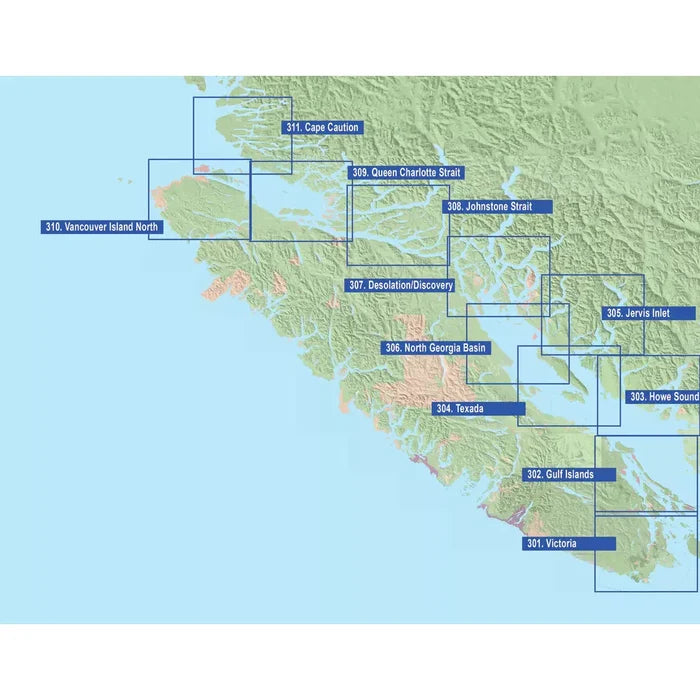 Johnstone Strait Inside Passage Chart Assistant  #308