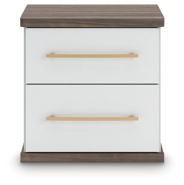 Kendanport Two Drawer Night Stand