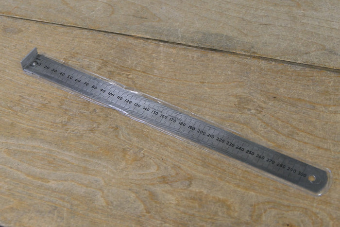 Large - 300mm - Metal Wing Ruler with End Stop