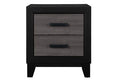 Lisbon Grey and Black Nightstand