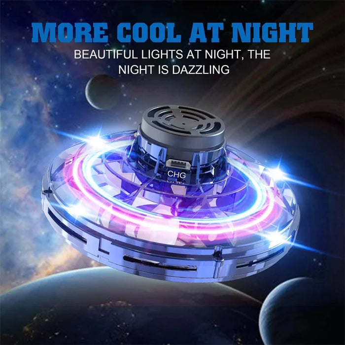 Magic Flying Drone UFO Spinner – LED Light-Up Flying Toy
