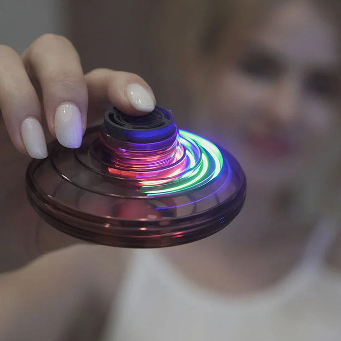 Magic Flying Drone UFO Spinner – LED Light-Up Flying Toy