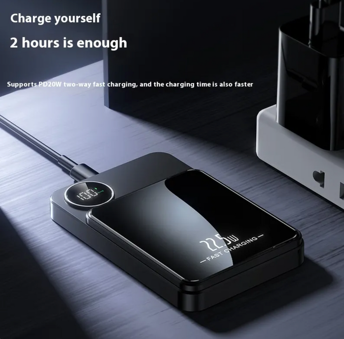 Magnetic Wireless Power Bank – Ultra-Slim Portable Charger