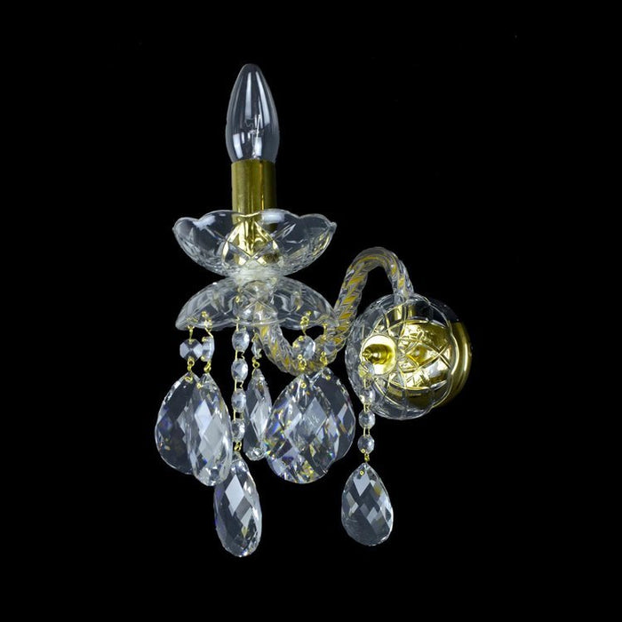 Maniera 1 Crystal Glass Wall Lights (Gold/Silver) - Wranovsky - Luxury Lighting BoutiqueTraditional Crystal ChandeliersWranovsky