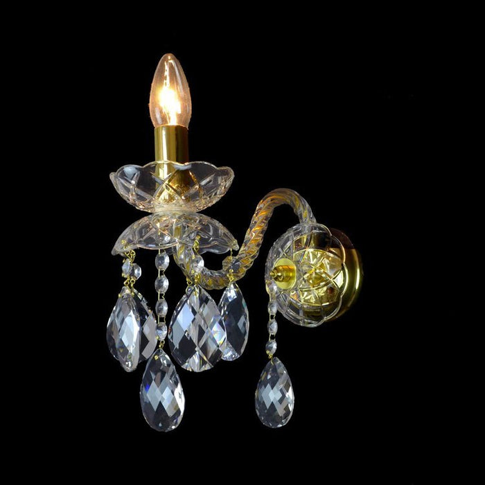 Maniera 1 Crystal Glass Wall Lights (Gold/Silver) - Wranovsky - Luxury Lighting BoutiqueTraditional Crystal ChandeliersWranovsky