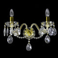 Maniera 2 Crystal Glass Wall Lights (Gold/Silver) - Wranovsky - Luxury Lighting BoutiqueTraditional Crystal ChandeliersWranovsky