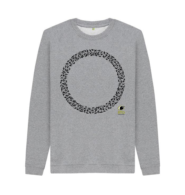 Light Heather Printed Sweater Front