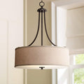 Oatmeal Linen Shade Pendant Light
