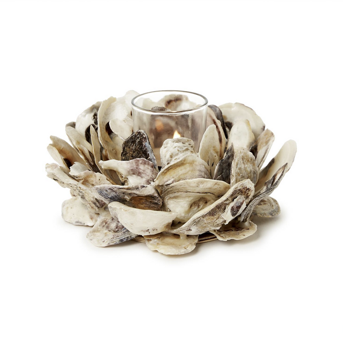 Oyster Hand-Crafted Votive / Tealight Candleholder