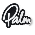 Palm Script Logo Stickers Large