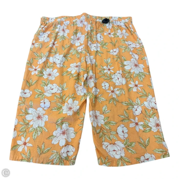 Pants Linen By Blue Sol In Floral Print, Size: 3x