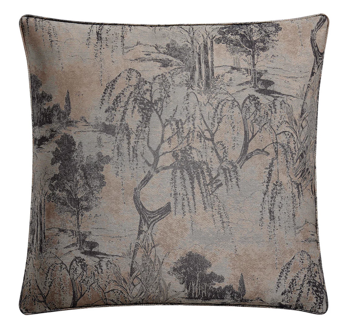 Pastoral Jacquard Euro Pillow - Rose Gold