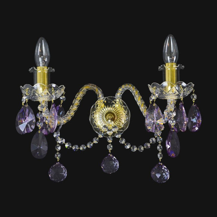 Precision 2 Crystal Glass Wall Light (Gold/Silver) - Wranovsky - Luxury Lighting BoutiqueWranovsky