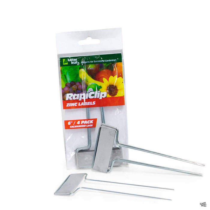 Luster Leaf RapiClip Zinc Label 6 inch 4-pack