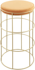 Rebar Mango Velvet Counter Stool
