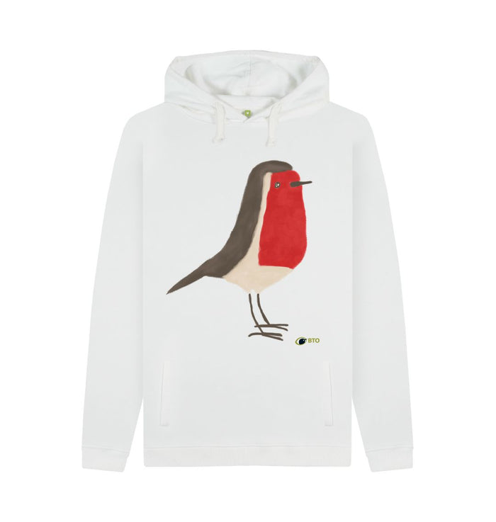 White Robin Men's Hoodie