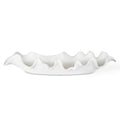 Ruffled Feathers Indoor-Outdoor Bowl, White