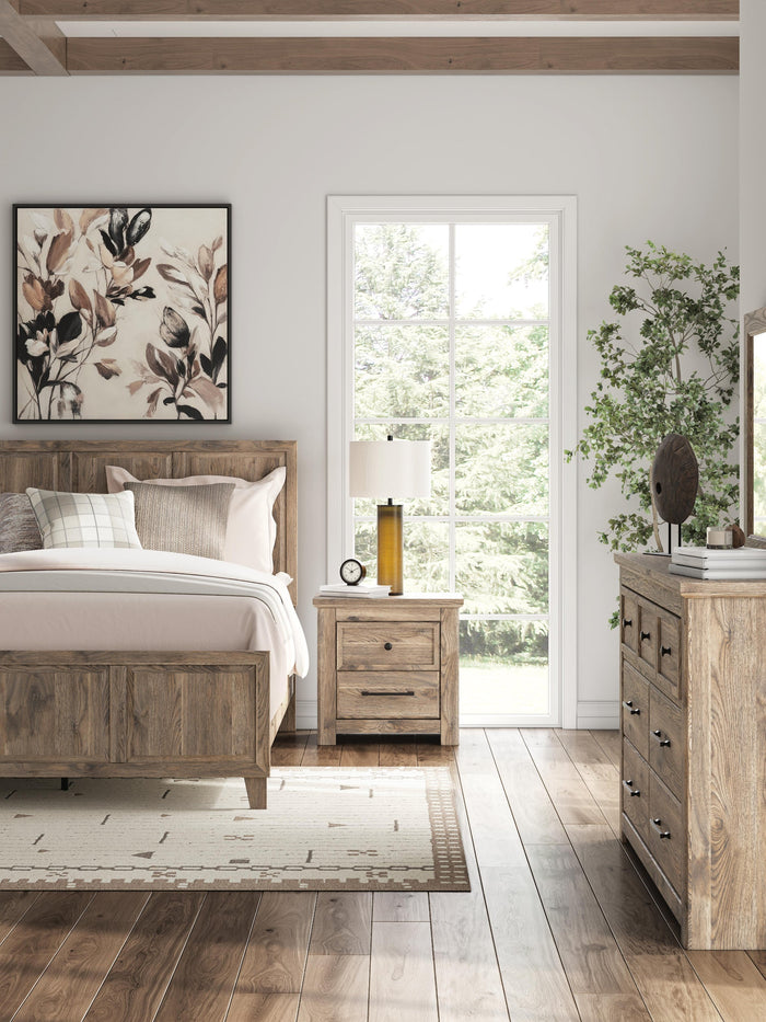 Rusticott Two Drawer Night Stand