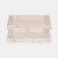 S/2 Capiz Rectangle Tray