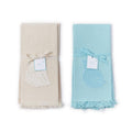 S/2 Sea Shell Dish Towel Asst 2 Colors