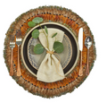 S/6 Guinea Feather Placemats