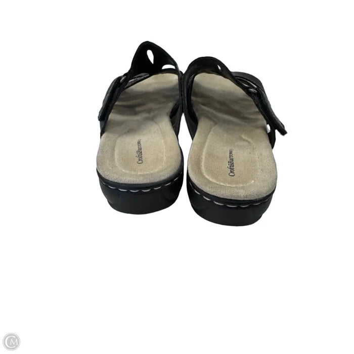 Sandals Flats By Croft And Barrow In Black & Brown, Size: 6