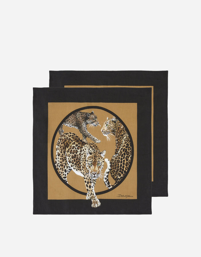 Set of 2 Linen Napkins Table Linens Dolce&Gabbana