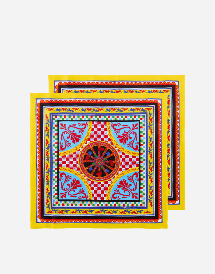 Set of 2 Linen Napkins Table Linens Dolce&Gabbana