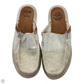 Shoes Flats By Sanuk In Cream & Green, Size: 9