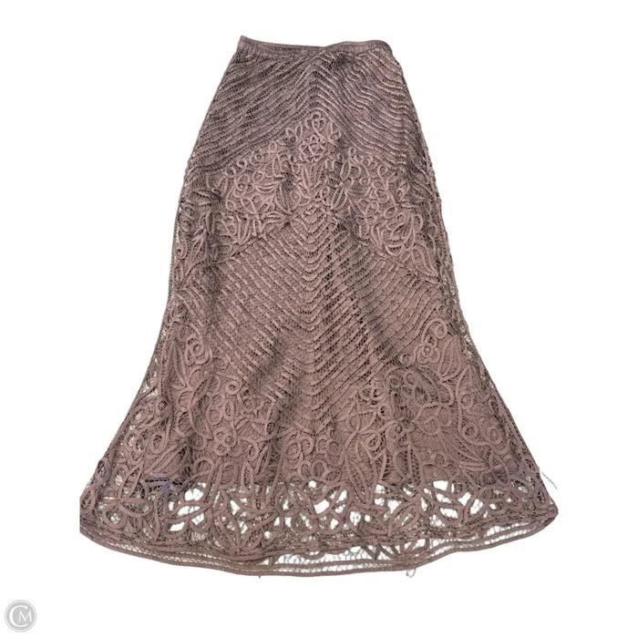 Skirt Maxi By Clothes Mentor In Brown, Size: Xl