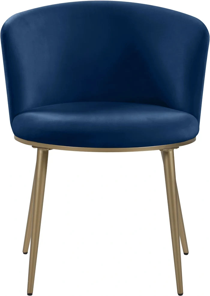 Skylar Navy Velvet Dining Chair