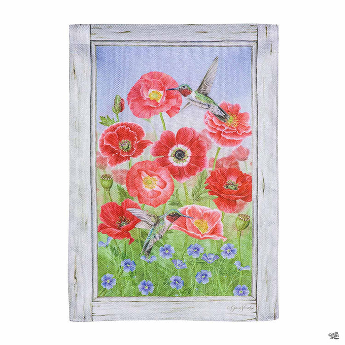 Poppies Spring Garden Flag