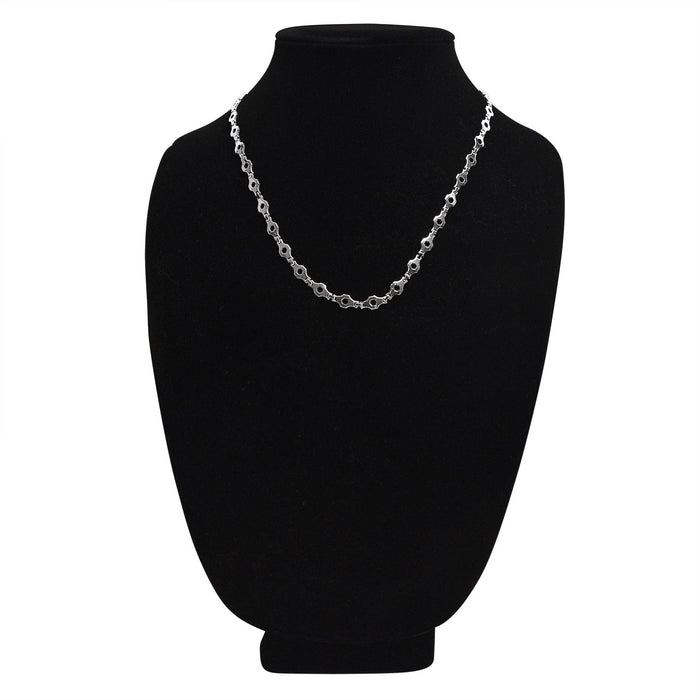 Stainless Steel Hexagon Fancy Chain Necklace