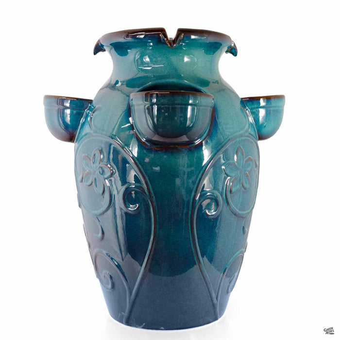 Strawberry Jar Fountain Blue Green