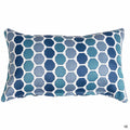 Lumbar Pillow in Murano Blues