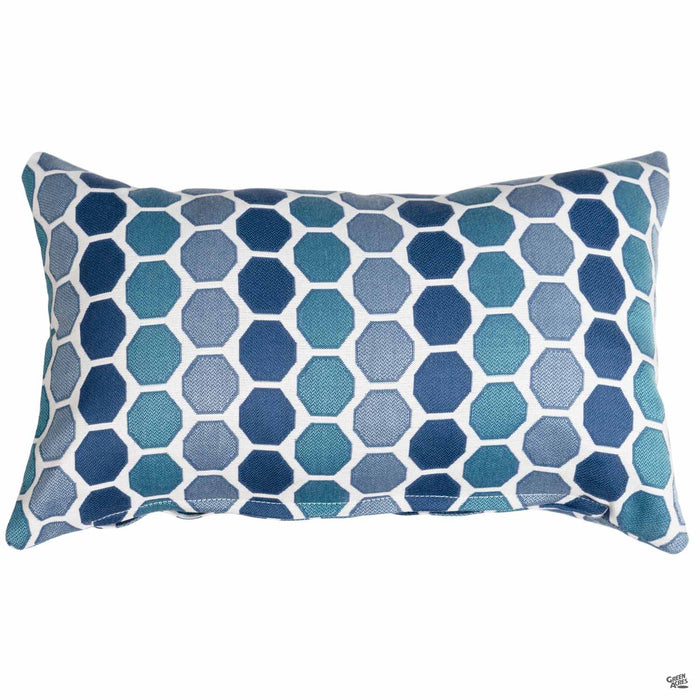 Lumbar Pillow in Murano Blues