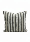 Textured Grey Stripe Pillow