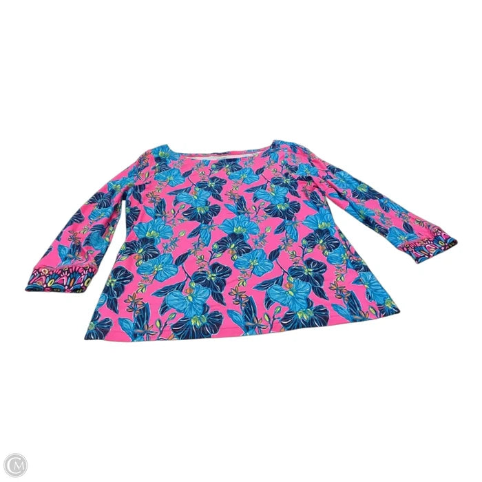 Top Long Sleeve Designer By Lilly Pulitzer In Multi-colored, Size: L