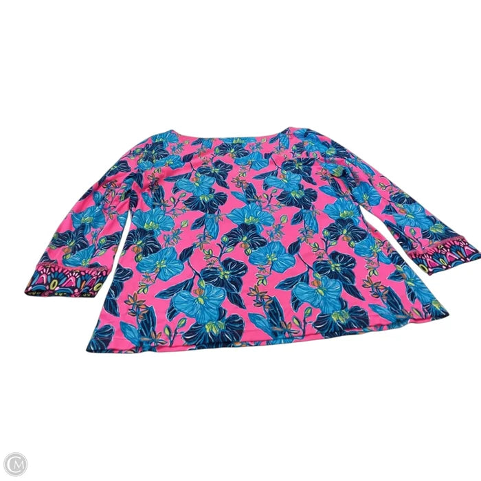 Top Long Sleeve Designer By Lilly Pulitzer In Multi-colored, Size: L
