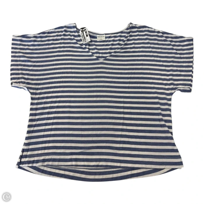 Top Short Sleeve Basic By Soma In Striped Pattern, Size: S