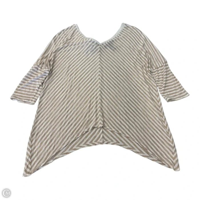 Top Short Sleeve By White House Black Market In Striped Pattern, Size: S