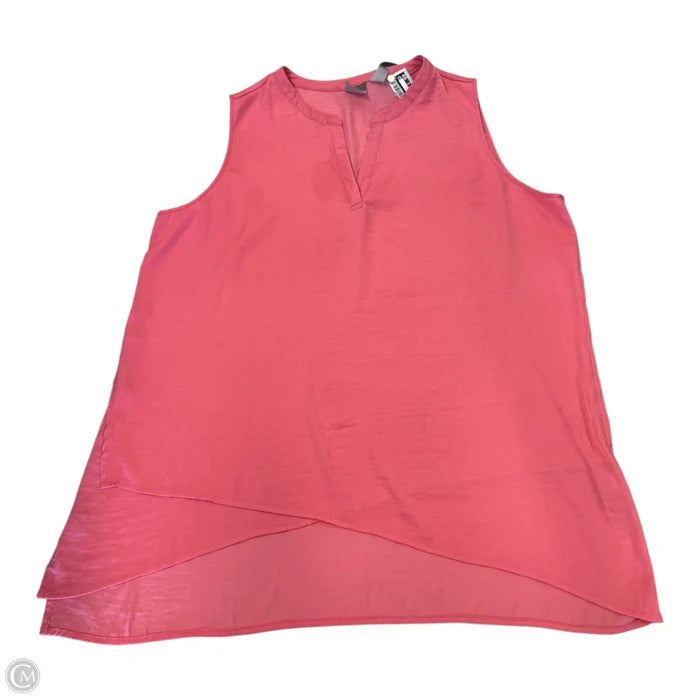 Top Sleeveless By Chicos In Pink, Size: Xl