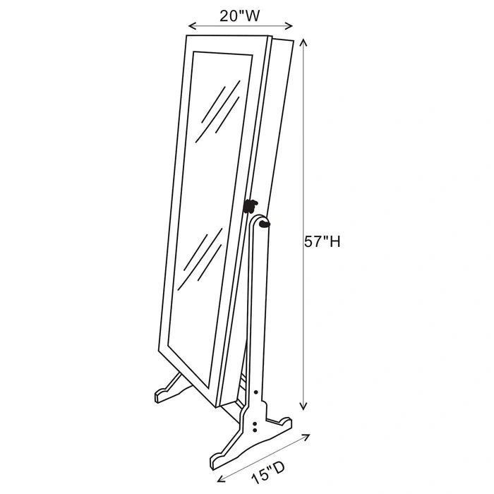 Tutuola Jewelry Cheval Mirror