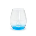 Two's Company Sailboat Icon Stemless Wine Glass